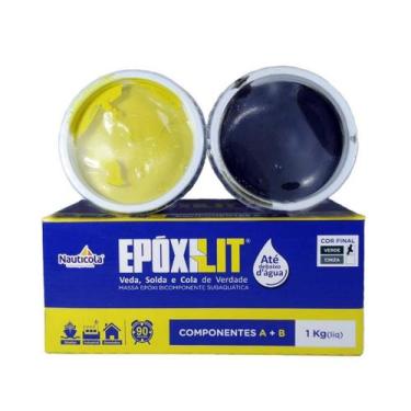 Imagem de Epóxi Massa Impermeabilizante 1kg Náutica Reparo Subaquática - Nautico
