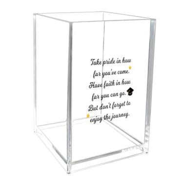 Imagem de DTUIEUI Presente de formatura, suporte de caneta de acrílico, presentes de formatura para meninas e meninos, presentes de formatura para ela