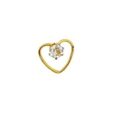 Imagem de Piercing Aço Cirurgico Nariz Peito Orelha Daith Helix Tragus Dourado -