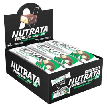 Imagem de Nutrata Proto Bar Whey 70g display com 9 barras - Coco