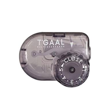 Imagem de Kutsuwa STAD T'GAAL Apontador de lápis ajustável, preto translúcido, 1 unidade (RS036BK)