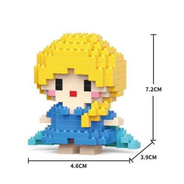 Imagem de Brinquedo Blocos de Montar Infantil Brinquedo Educativo Animais De Bri