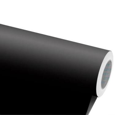 Imagem de Adesivo Geladeira Fogão Móveis Armário Box - Preto Fosco 1m - Jhow Ade