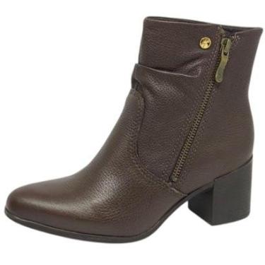 Imagem de Bota Feminina Couro Cano Baixo com Palmilha Macia Bottero-Feminino