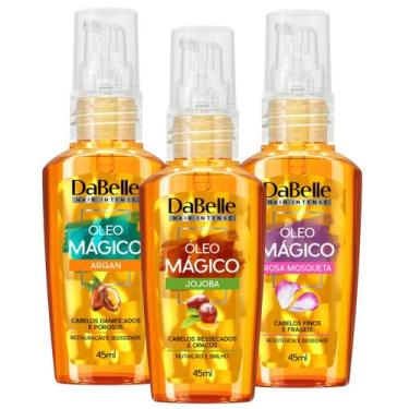 Imagem de Kit Dabelle Trio Óleos Reparadores Jojoba Argan Rosa Mosqueta 45ml