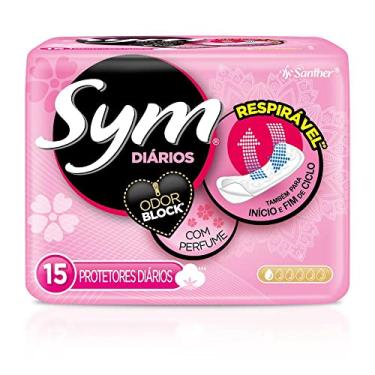 Imagem de Sym Absorvente Protetor Diário com Perfume, Branco