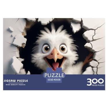 Imagem de Pássaro 300 peças quebra-cabeça animal 3D para adultos divertido educação decoração de jogos brinquedo alívio de estresse jogo intelectual relaxamento e inteligência 300 peças (40 x 28 cm)