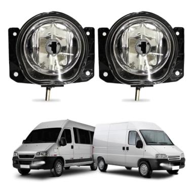 Imagem de Par Farol de Milha para Ducato 2010 a 2016 Jumper 2005 a 2014 Farolete Auxiliar Neblina