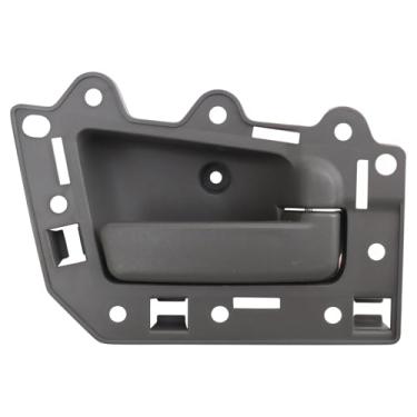 Imagem de TRQ Maçaneta da porta interna dianteira direita cinza do lado do passageiro compatível com Jeep Grand Cherokee 2005-2010