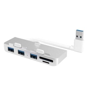 Imagem de 1 divisor adaptador de 3 portas USB 3.0 com leitor de cartão SD/TF para iMac 21.5 27 PRO acessório fino para computador