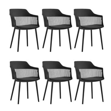 Imagem de Cadeiras Polipropileno Marcela Montreal Preta com Almofada - Cozinha, Jantar, Restaurante (6)