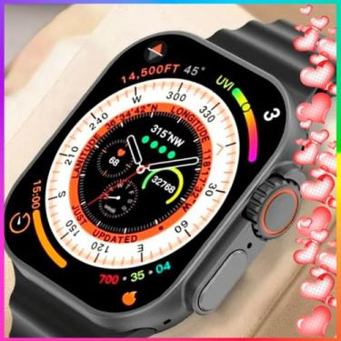 Imagem de Relógio Inteligente Presente de Namoro Smart Watch Preto Ultra 9 Troca