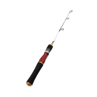Imagem de Varas de Pesca Combos de varas de pesca de inverno, vara de pesca de carbono no gelo, vara de pesca para iniciantes, equipamento de pesca Vara de Pesca Telescópica(Red)