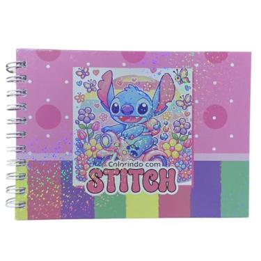 Imagem de Livro de Colorir Capa Dura Holográfica – Papel 180g • Espiral Wire-O Reforçado • Formato A5 • Folha de Acetato Protetora • Ideal para Canetinha, Lápis, Marcador • Presente Criativo (Capa Rosa)