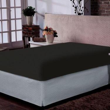 Imagem de Lençol Portallar Casal Com Elástico Malha 100% Algodão Premiun Classic