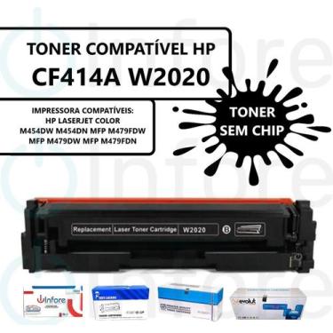 Imagem de Cartucho de Toner Cf414a W2020 Bk P/ M454DN M454DW MFP M479FDW M479FDN