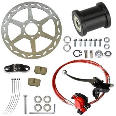 Imagem de JNDO Kit De Montagem Pinça Freio A Disco Hidráulico Para Mini Bicicleta, Rotor Traseiro 180 Mm, Adequado Coleman Motovox Predator 79Cc 97Cc Baja Doodle Bug Db30 Blitz Dirt Racer