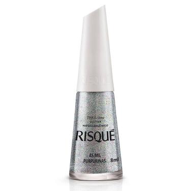 Imagem de Esmalte Risqué Cor As Mil Purpurinas Glitter com 8ml