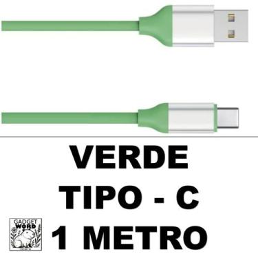 Imagem de Cabo 2 Metros Carregador Silicone 1 e 2 Metros Colorido Iphone V8 e Ty