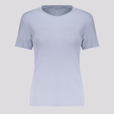 Imagem de Camiseta Hering Proteção UV Feminina Azul Claro, G