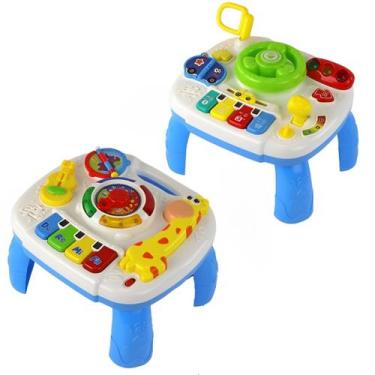 Imagem de Brinquedo Mesinha Eletrônica Educativa e Aprendizagem Som Luz - Castel