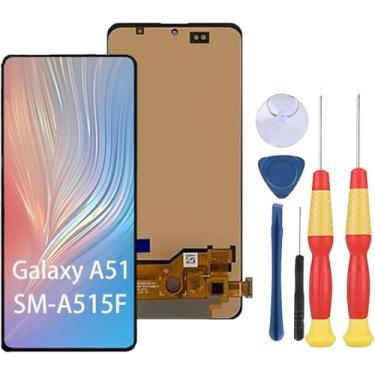 Imagem de SiuVorZhi Tela LCD compatível com Samsung Galaxy A51 A515F SM-A515F/DS A515F/DS A515F Display LCD Touch Screen Assembly Peças de reposição com ferramentas