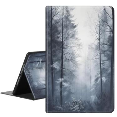 Imagem de RAUEDWDJS Capa para tablet Samsung Galaxy Tab S10 Plus/S9 FE Plus de 12,4 polegadas, capa inteligente fina de couro PU com suporte para S-Pen + hibernar/despertar automático para Tab S9 Plus, neblina
