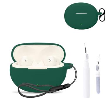 Imagem de Capa protetora para OnePlus Nord Buds 3, capa protetora para fone de ouvido NOUKAJU (com mosquetão + cordão + caneta de limpeza) à prova de quedas, à prova de choque, à prova de poeira, capa protetora