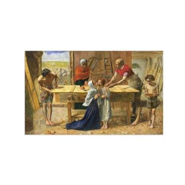 Imagem de John Millais Canvas Wall Art Pictures-Famous Art Prints-Bedroom Wall Art Painting-Reprodução em tela - In House of Parents 30x50cm12x20inch Sem moldura