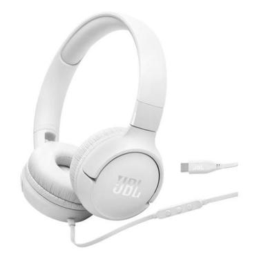 Imagem de Fone de Ouvido JBL Tune 520C Com Fio Usb C Branco