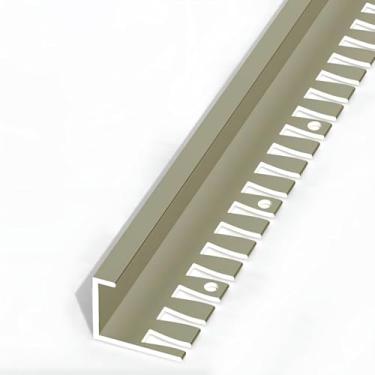 Imagem de Tiras De Extremidade De Telha De Alumínio 135cm - 2 Pacotes, Perfil De Junta Para Piso Laminado, Altura Da Borda 8,5-18,5 Mm, Guarnição De Borda De Ladrilho Para Sala, Gold, H:12.5MM