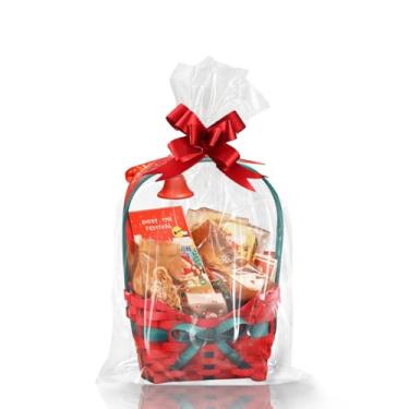 Imagem de WIKDAY Sacos de celofane 50 peças 25,5 x 35,5 cm transparentes para presente com gravatas, lembrancinhas de plástico, sacolas de doces para presentear, lanches, produtos