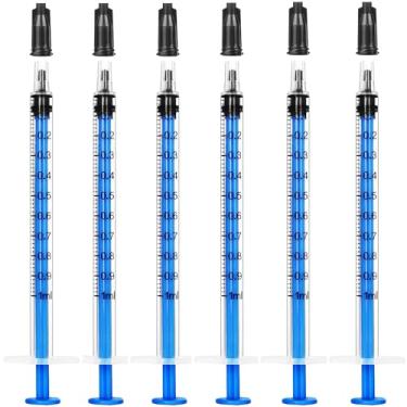 Imagem de Foosi Seringa De Plástico 1 Ml Sem Agulha Para Líquidos - Seringas Medidoras Com Tampas, Embalagem Estéril Separada, Medicamento Animais Estimação, Cães E Gatos Pequenos,