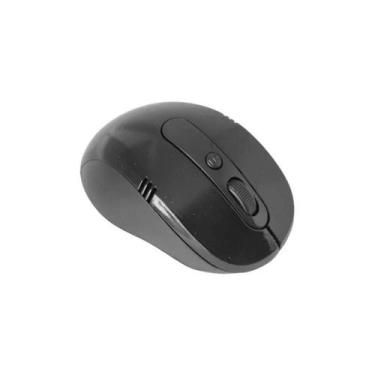 Imagem de Mouse Sem Fio 2.4 Ghz Usb 1200Dpi Óptico Pc Wireless - Preto - Lojaaqu