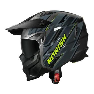 Imagem de Capacete Norisk Darth II Storm Cinza Titanium, 62