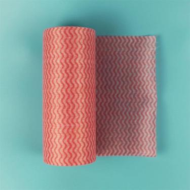 Imagem de Pano De Prato De Cozinha, Pano De Prato Super Absorvente, Pano De Prato Reutilizável Tecido Não Tecido Descartável Rolos De Pano De Cozinha Esfregões Panos De Limpeza Pano Sem, Rood, One Size