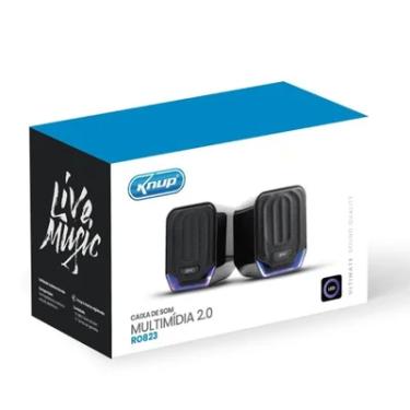 Imagem de Caixa Caixinha De Som Gamer Para PC Notebook Tv LED Potente 12w Ro823