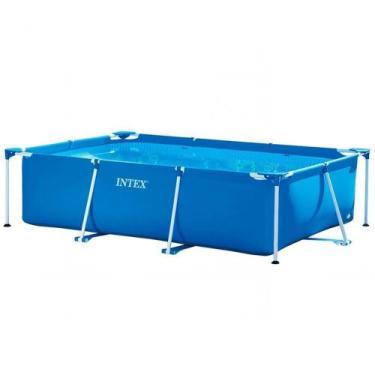 Imagem de Piscina Estrutural Retangular Litros Pvc Armação Intex