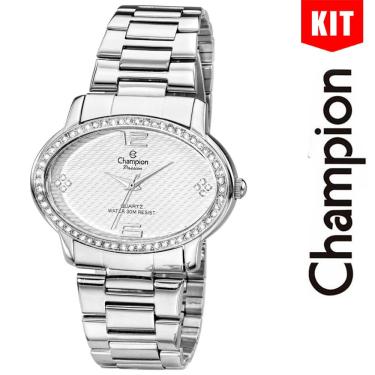 Imagem de Relógio CHAMPION feminino analógico Passion prata CH25721D
