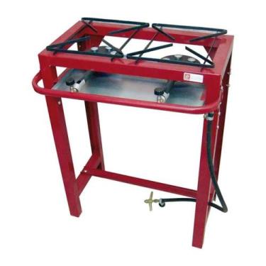 Imagem de Fogão Industrial Suzan Peças 2 Bocas Alta Pressão Chef Jr Completo - S