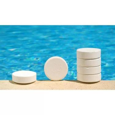 Imagem de  Kit 5 Pastilhas de Cloro 200g 1kg  Para Clorador Flutuante - Fortlaze