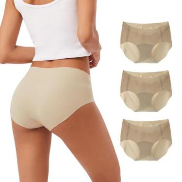 Imagem de Calcinhas femininas INNERSY Seamless No Show Hipster, pacote com 3 uni