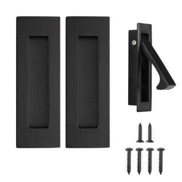 Imagem de Manijas para Puertas de Bolsillo senharvest Negro Mate 15 cm Herrajes