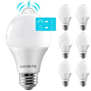 Imagem de Lâmpadas LED com sensor de movimento LUXRITE A19 9W (pacote com 6)