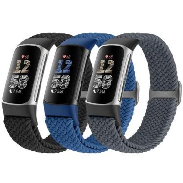 Imagem de Pulseiras Solo Loop trançadas de reposição para Fitbit Charge 6/5 - Ac