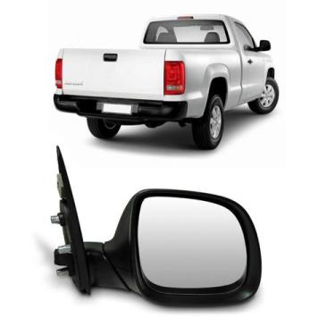Imagem de Retrovisor Amarok 2009 2010 2011 12 2013 2014 Fixo Preto - SP ACESSÓRI