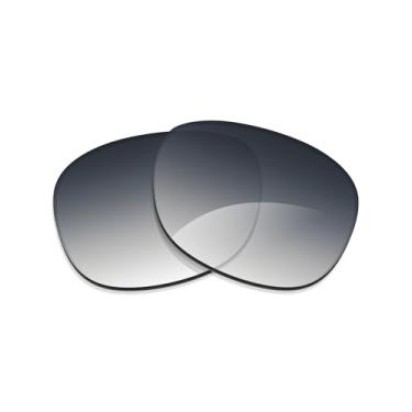 Imagem de Alphax Lentes de reposição cinza gradiente não polarizadas para óculos de sol Ray Ban Justin RB4165 51 mm