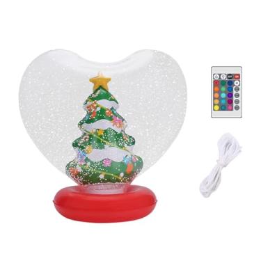 Imagem de MotiveTech Bola inflável brilhante de Natal, bola inflável de Natal para áreas internas e externas em PVC com enfeite de LED para pendurar na porta da frente da, Árvore de Natal