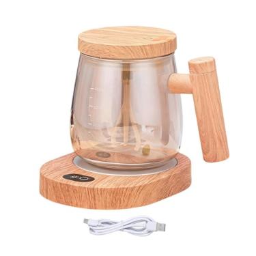 Imagem de Ｂｅｓｇａ Caneca elétrica para mistura, copo com agitação automática, almofada de aquecimento recarregável, caneca de mistura automática de alta velocidade para, Champanhe