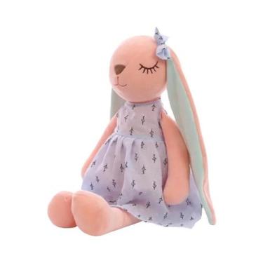 Imagem de Boneca de Pelúcia Coelho 14 Polegadas - Brinquedo Calmante para Bebês,